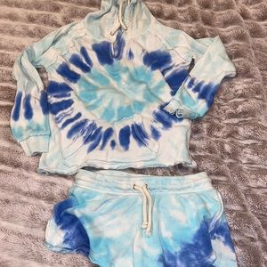 Ocean Drive Tie Dye Hoodie/short set